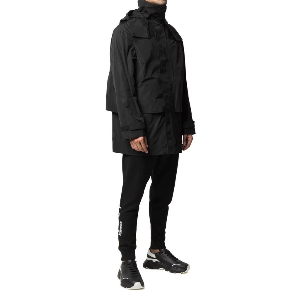 Dsquared² Black Nylon Shell Men's Jacket