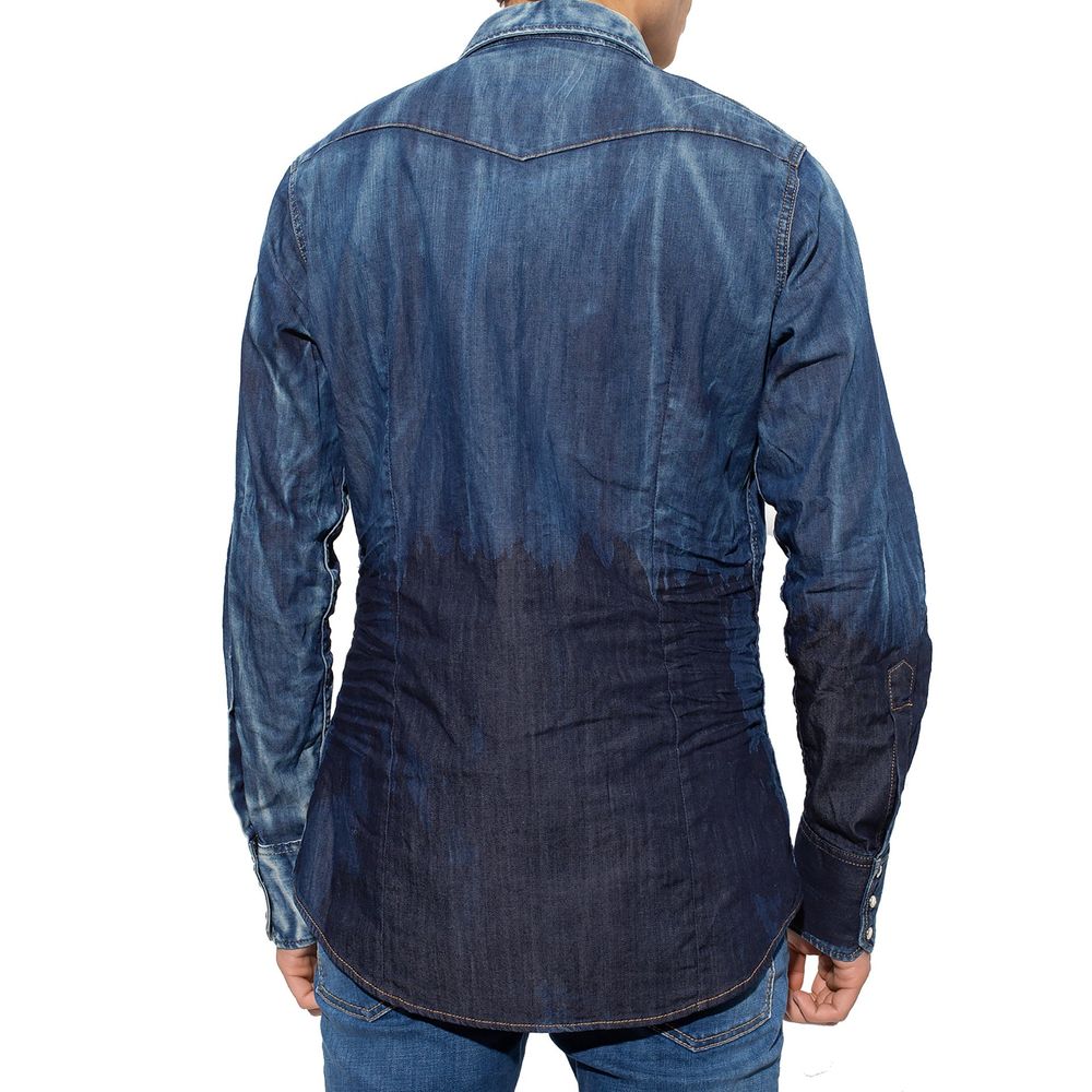 Dsquared² Blue Denim Men's Shirt