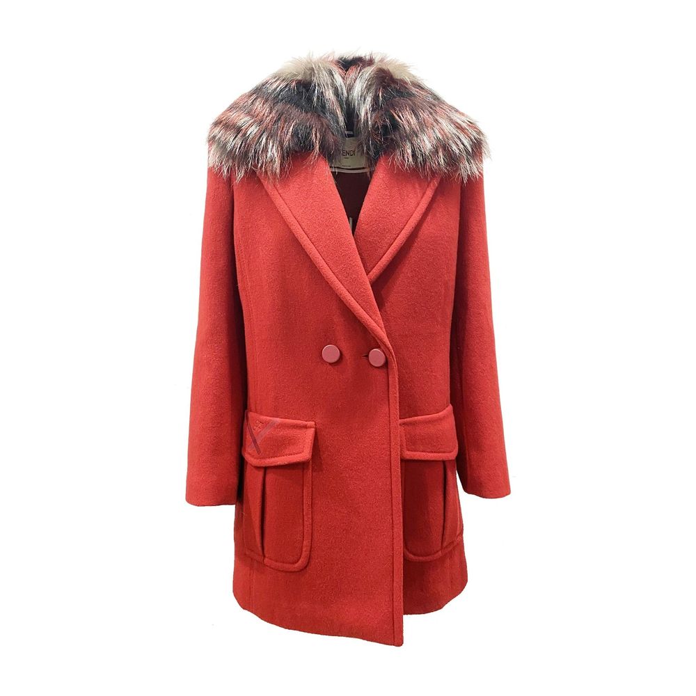 Fendi Multicolor Virgin Wool Women's Coat