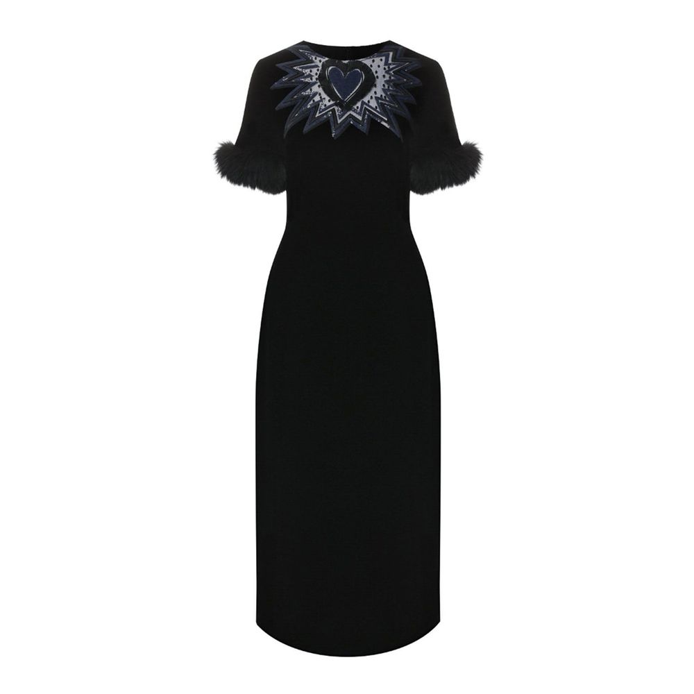 Fendi Black Viscose Casual Women's Dress