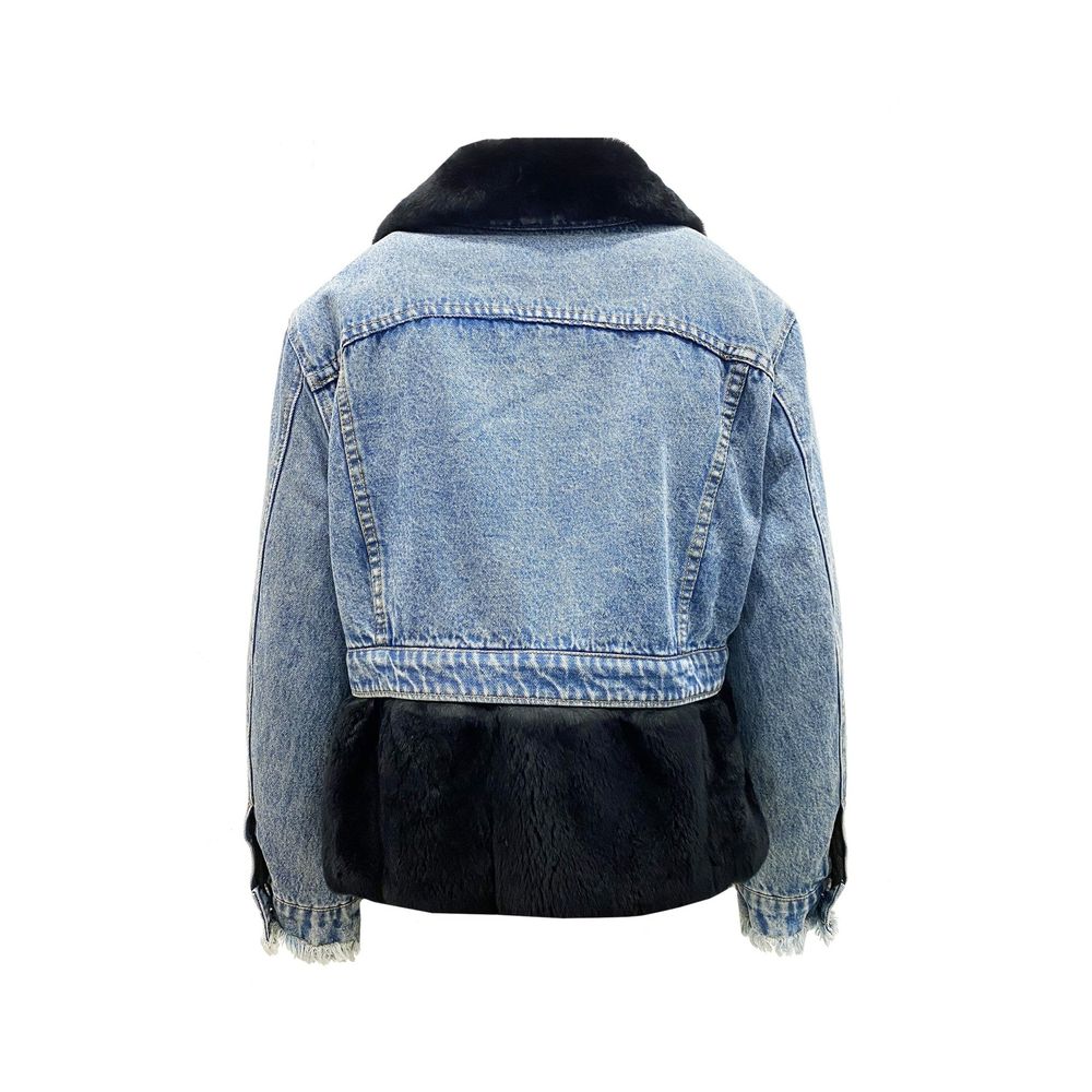 FORTE DEI MARMI COUTURE Blue Cotton Denim Women's Jacket