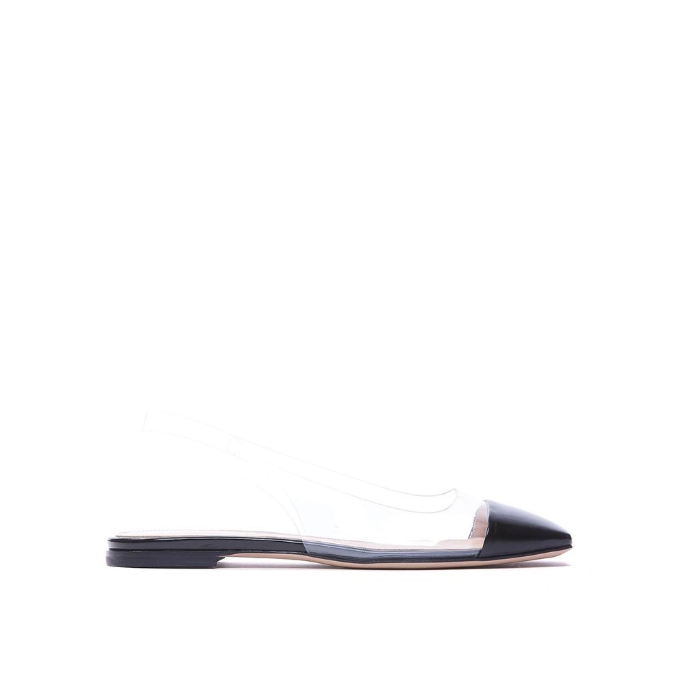 Gianvito Rossi Black Plexiglass Ballet Women's Flats