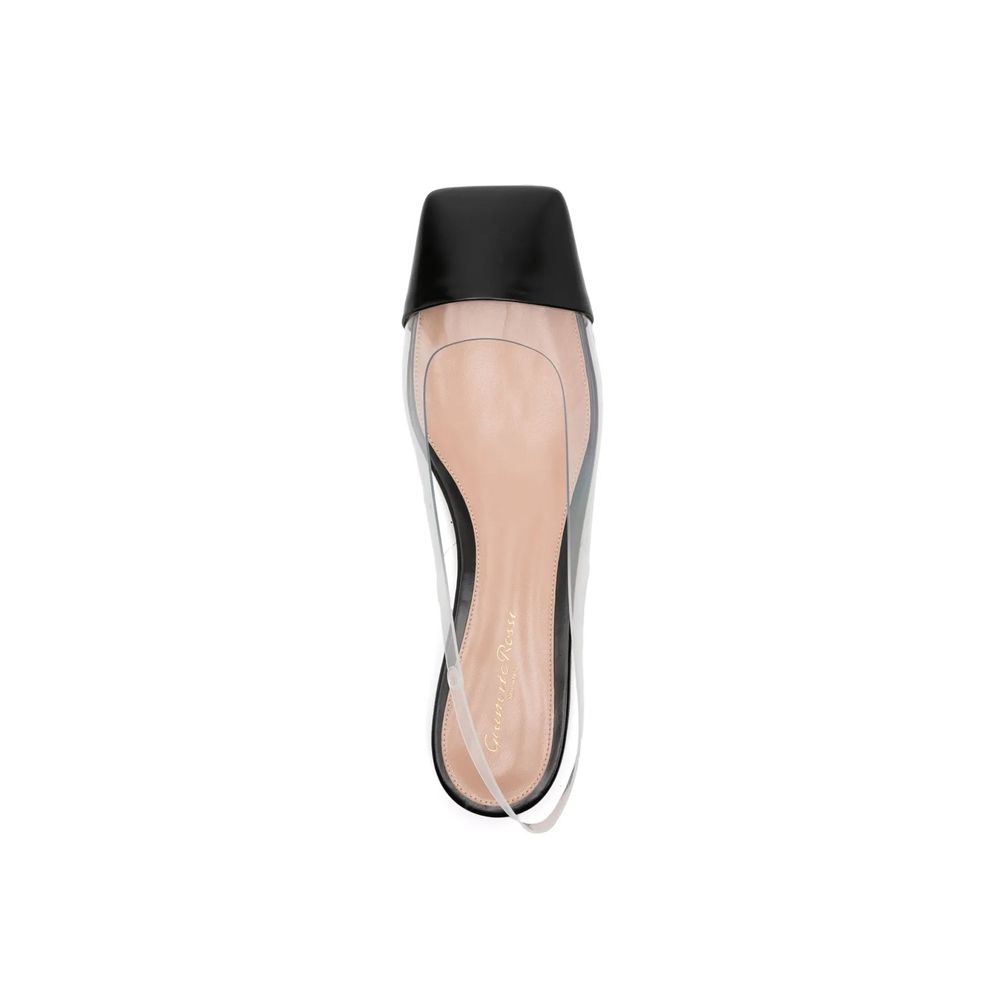 Gianvito Rossi Black Plexiglass Ballet Women's Flats