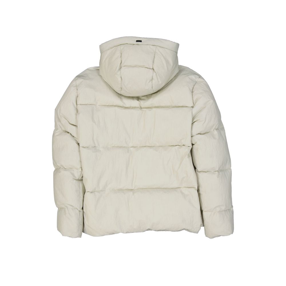 Herno White Polyamide Full-Length Men's Jacket