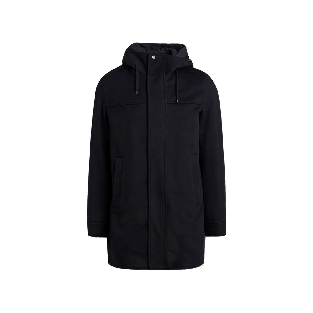 Herno Black Cashmere Men's Coat