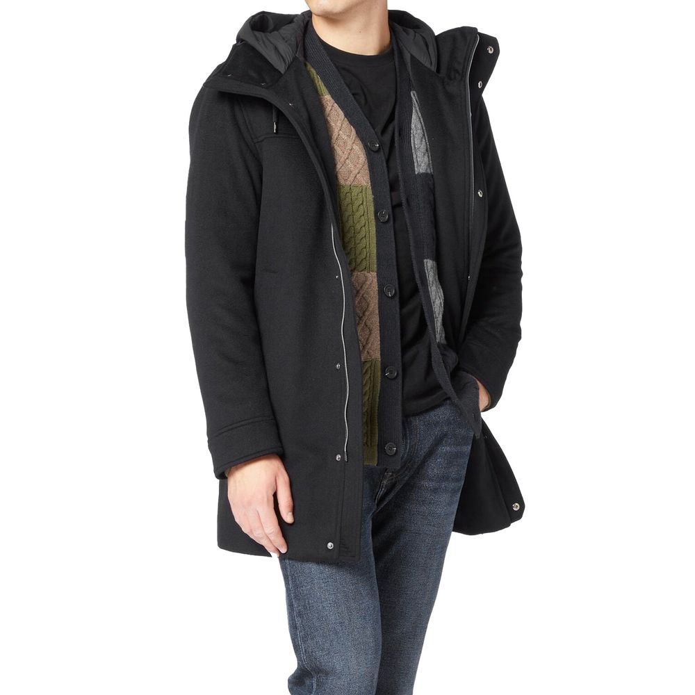 Herno Black Cashmere Men's Coat