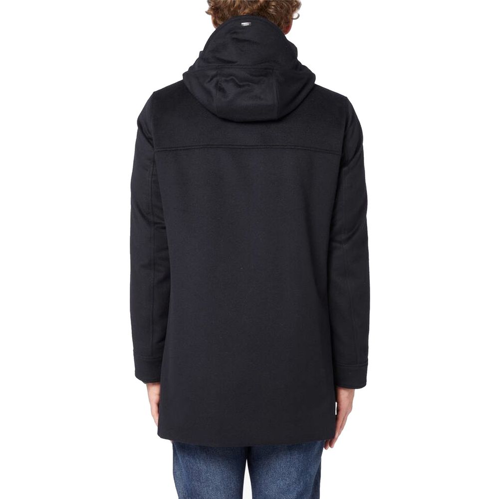 Herno Black Cashmere Men's Coat
