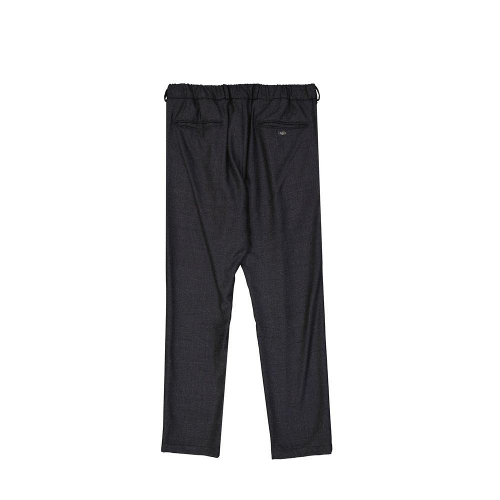 Herno Gray Wool Casual Men's Pants