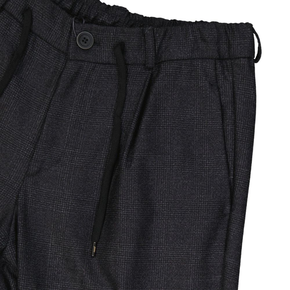 Herno Gray Wool Casual Men's Pants