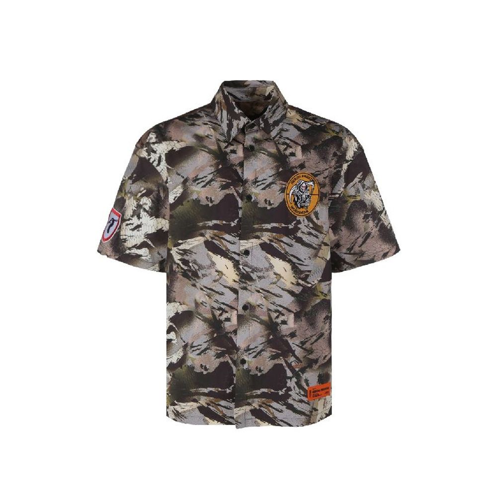 Heron Preston Bicolor Cotton Shortsleeve Men's Shirt