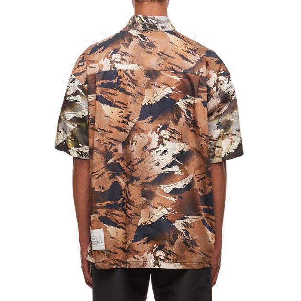 Heron Preston Bicolor Cotton Shortsleeve Men's Shirt