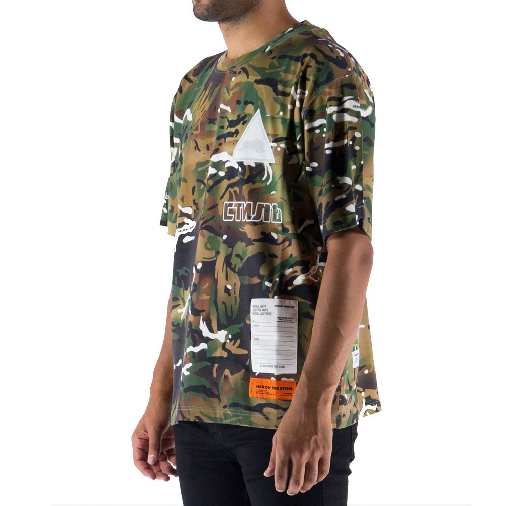 Heron Preston Bicolor Cotton Men's T-Shirt