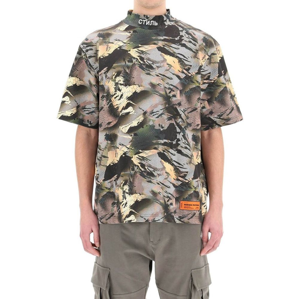 Heron Preston Bicolor Cotton Men's T-Shirt