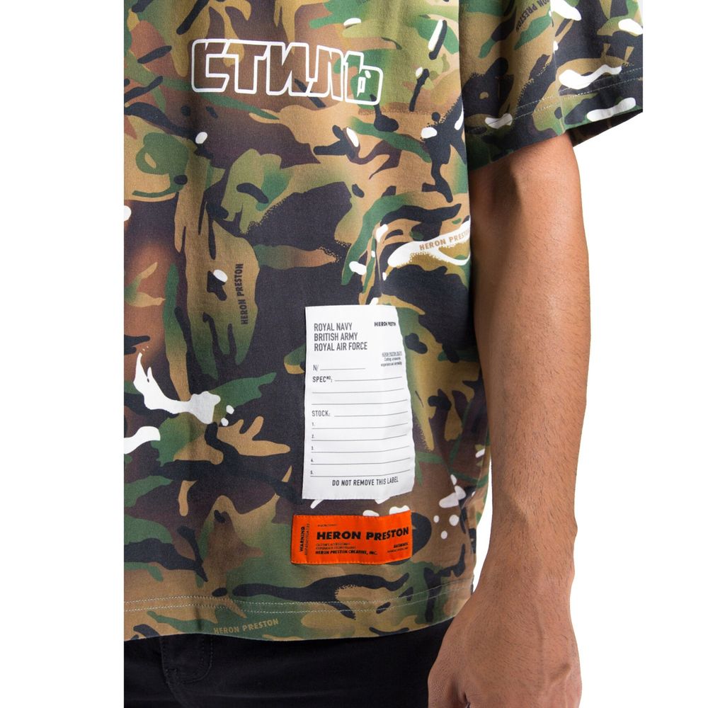 Heron Preston Bicolor Cotton Men's T-Shirt