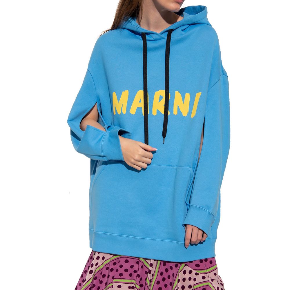 Marni Blue Cotton Women's Sweatshirt