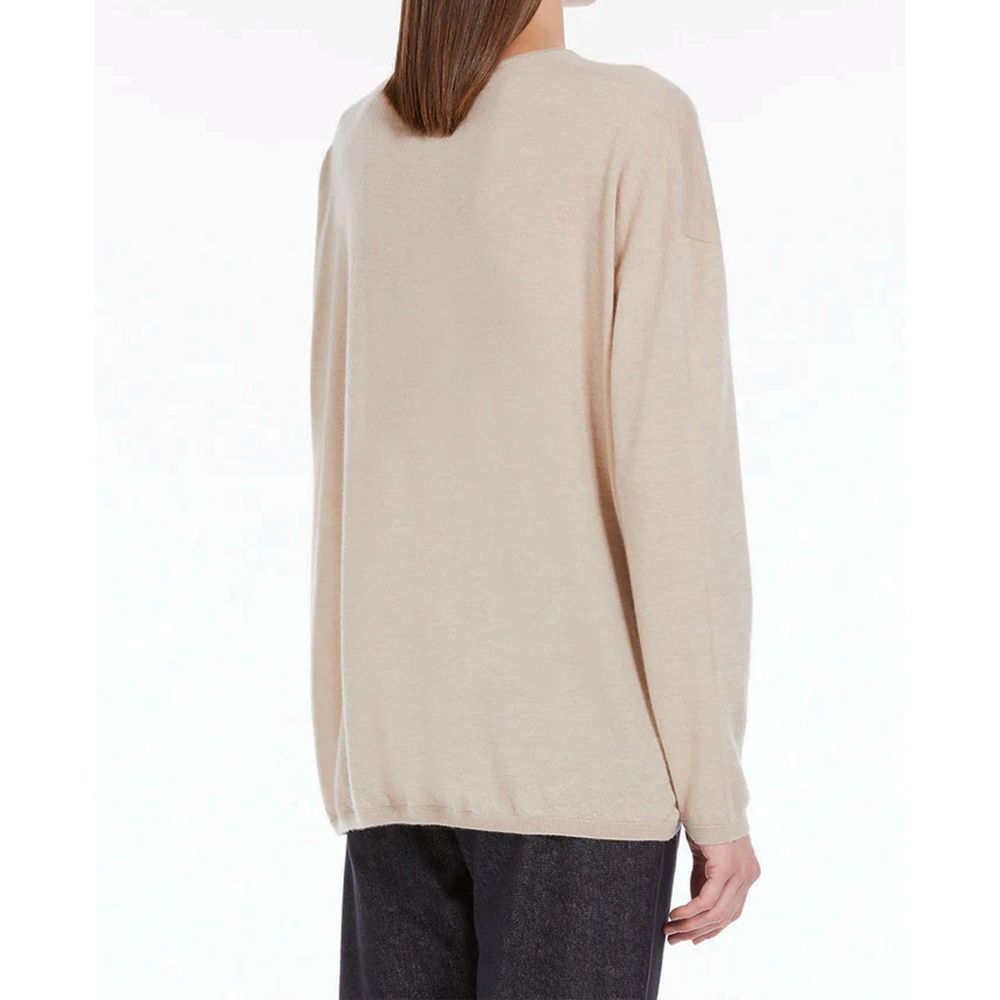 Max Mara Beige Cashmere Women's Sweater