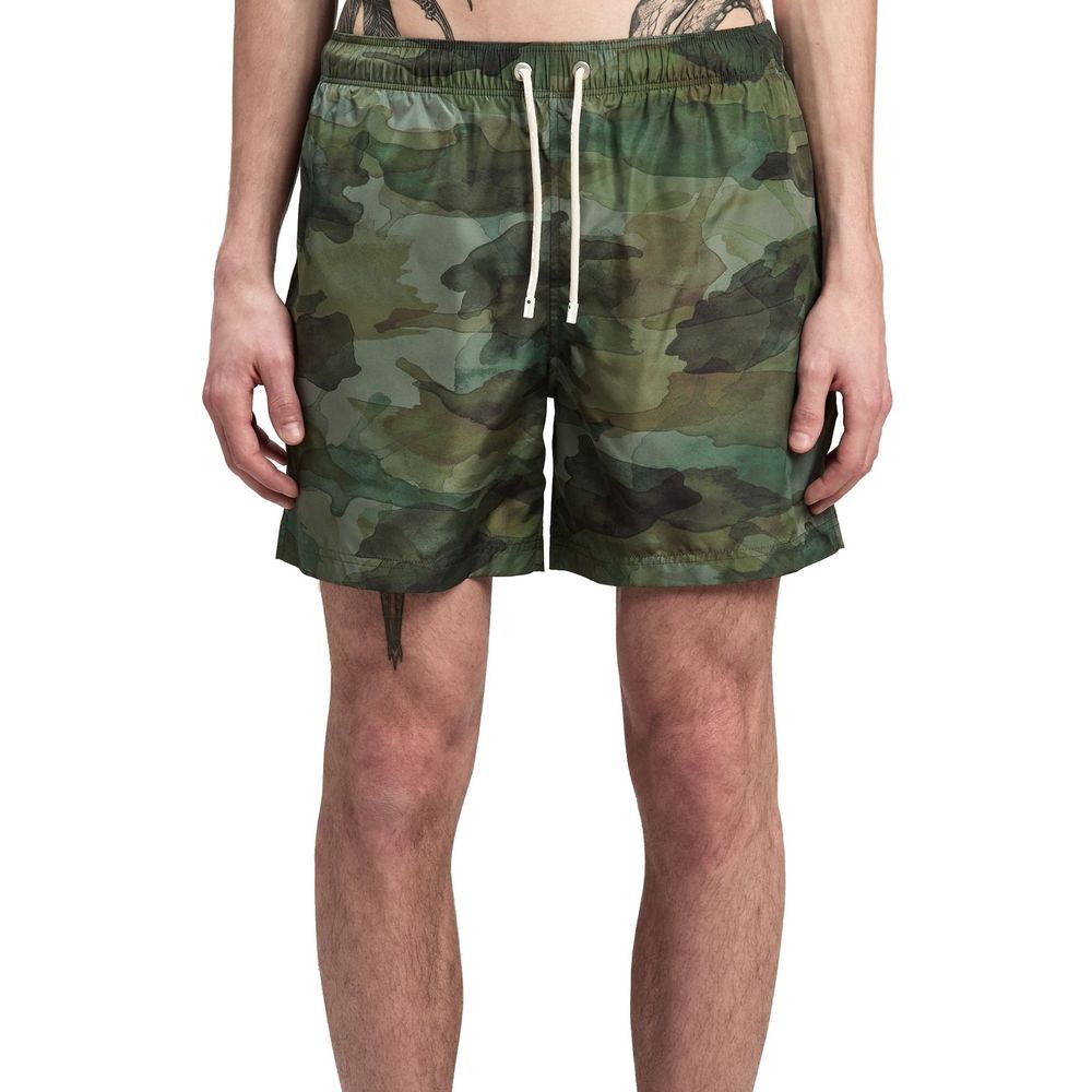 Palm Angels Bicolor Polyester Swim Men's Shorts