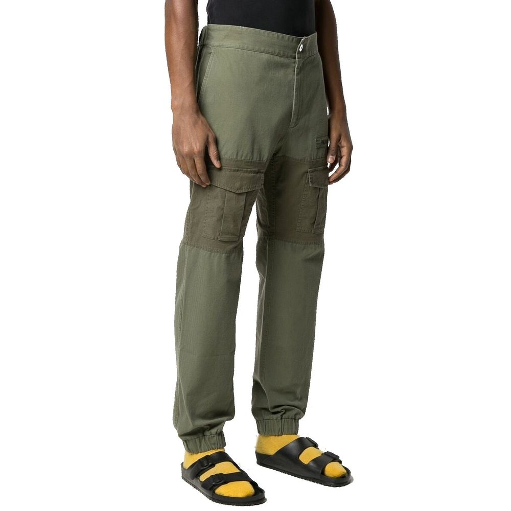 Palm Angels Bicolor Cotton Cargo Men's Pants