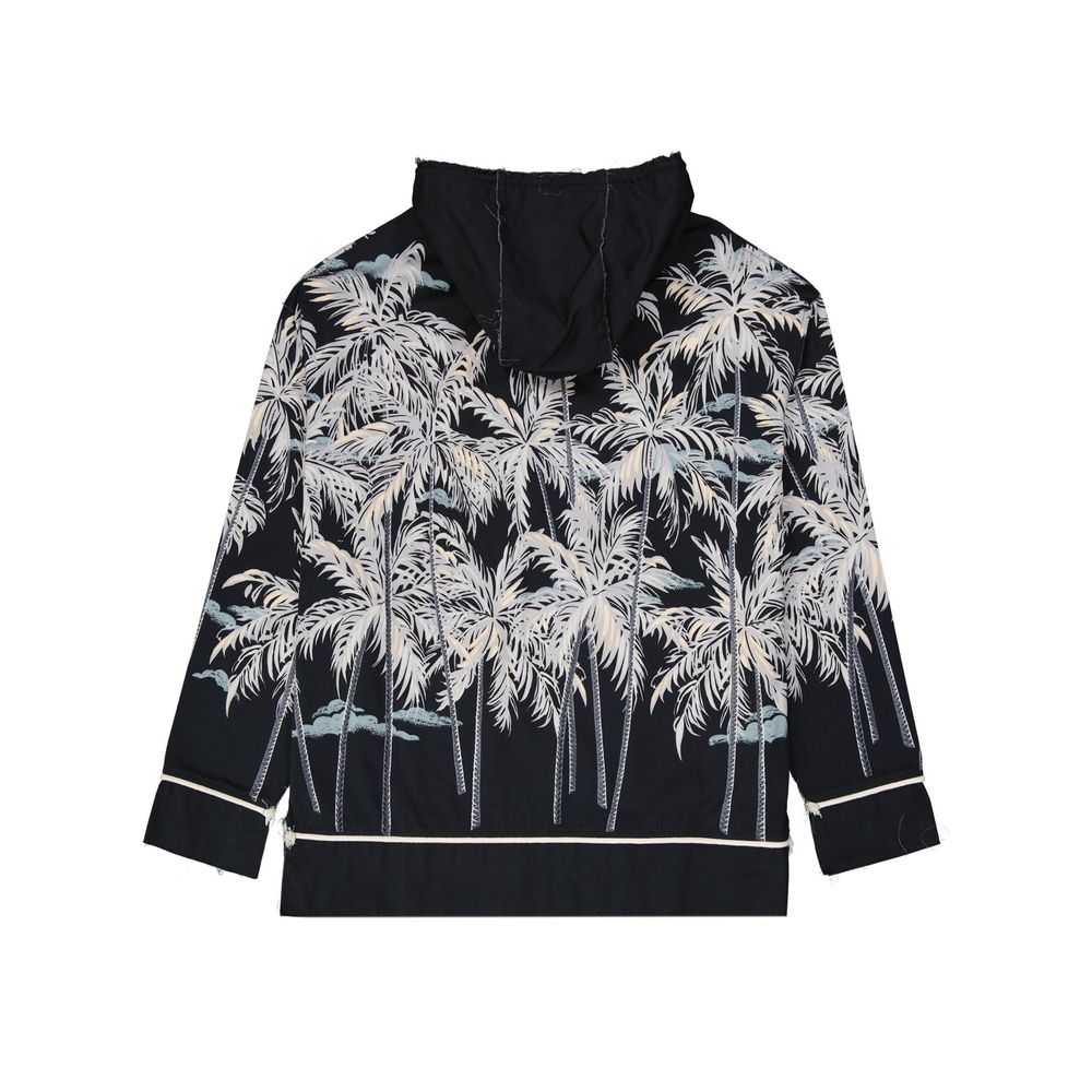 Palm Angels Black Cotton Men's Sweatshirt