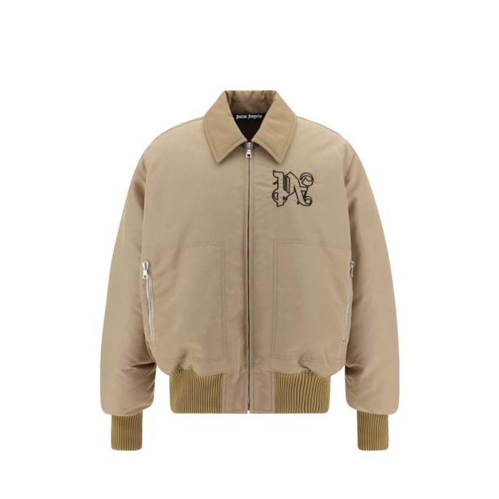 Palm Angels Beige Polyamide Men's Bomber