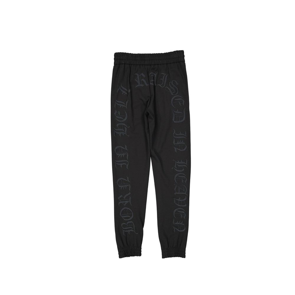 Philipp Plein Black Elastane Joggers (Workout Men's Pants)