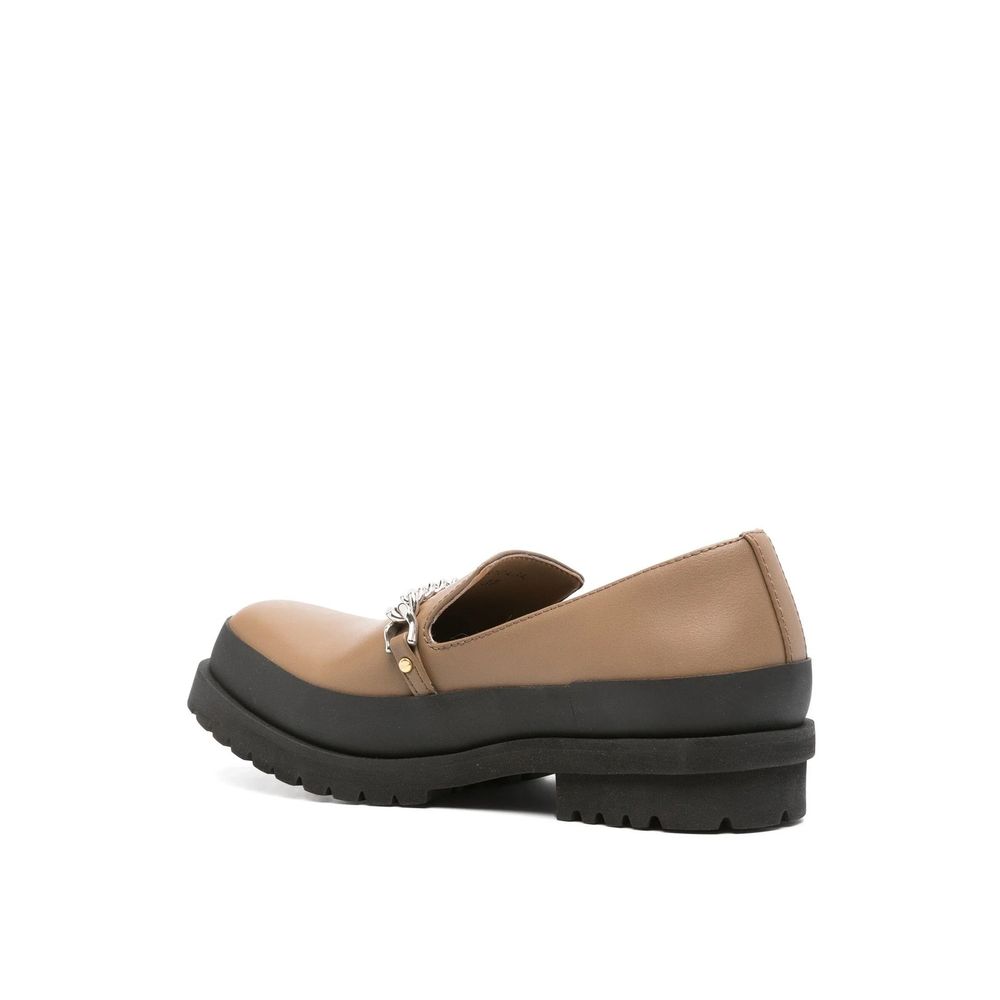 Stella McCartney Brown Vegan Leather Slip-On Women's Loafers