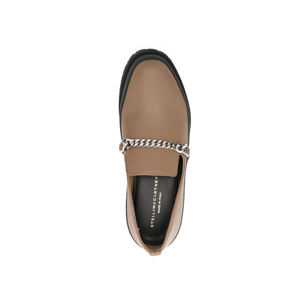 Stella McCartney Brown Vegan Leather Slip-On Women's Loafers