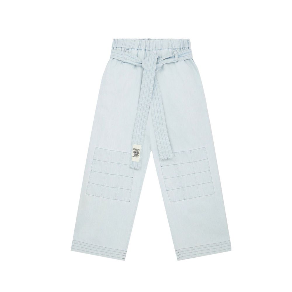 Stella McCartney Blue Cotton Casual Women's Pants