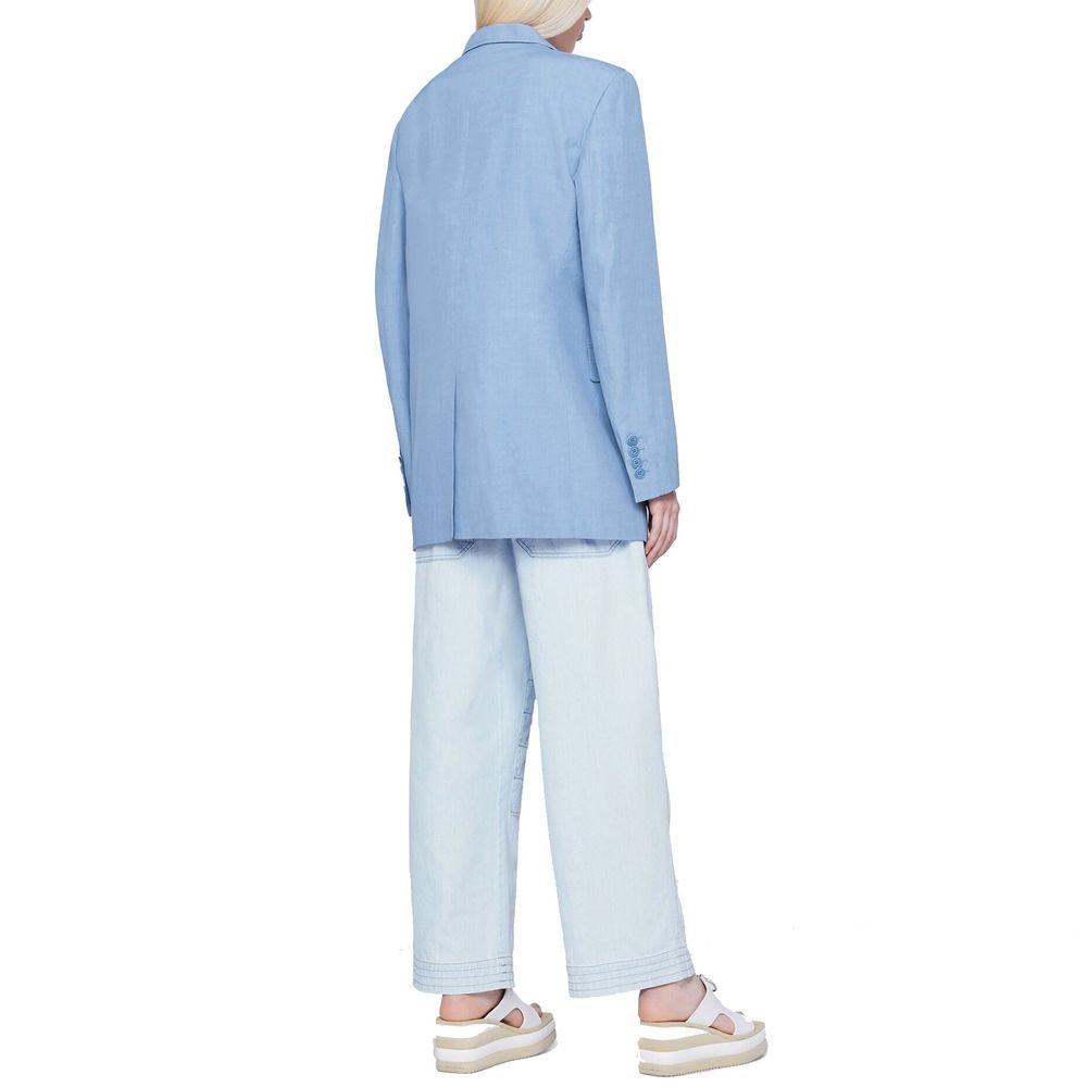 Stella McCartney Blue Cotton Casual Women's Pants