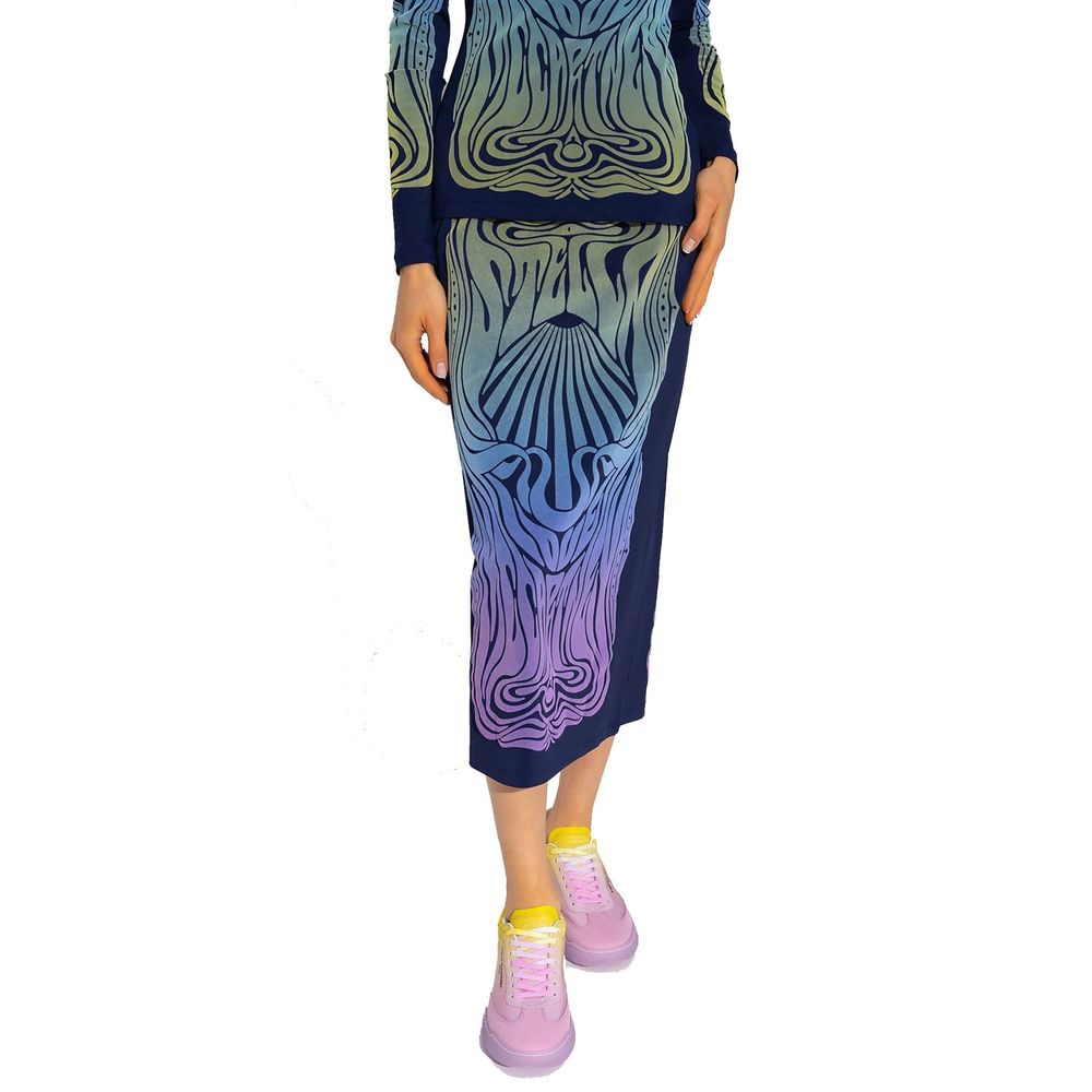 Stella McCartney Blue Polyamide Long Women's Skirt