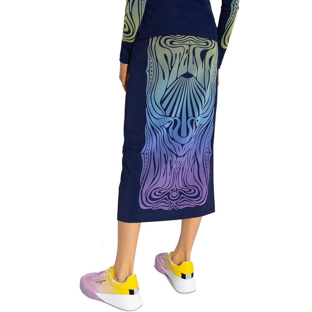Stella McCartney Blue Polyamide Long Women's Skirt