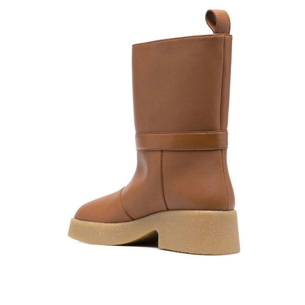 Stella McCartney Brown Polyethylene Ankle Women's Boots