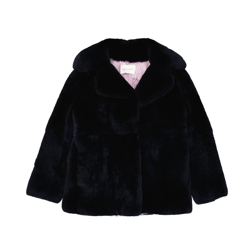 Alberta Ferretti Blue Rabbit Fur Women's Coat