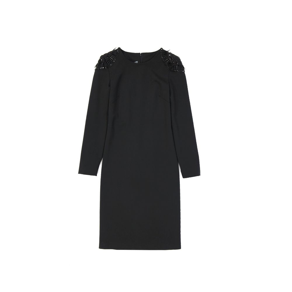 Alberta Ferretti Black Elastane Cocktail Women's Dress