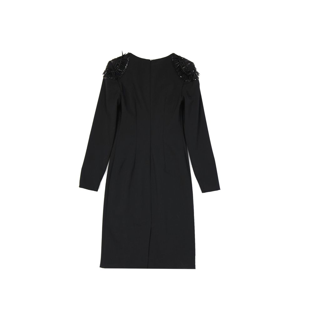 Alberta Ferretti Black Elastane Cocktail Women's Dress
