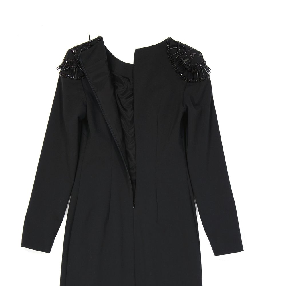 Alberta Ferretti Black Elastane Cocktail Women's Dress