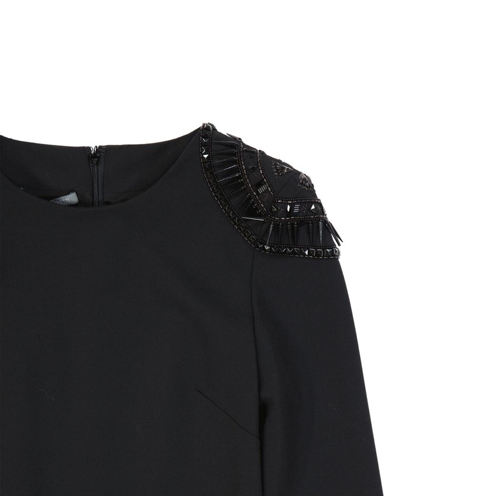 Alberta Ferretti Black Elastane Cocktail Women's Dress