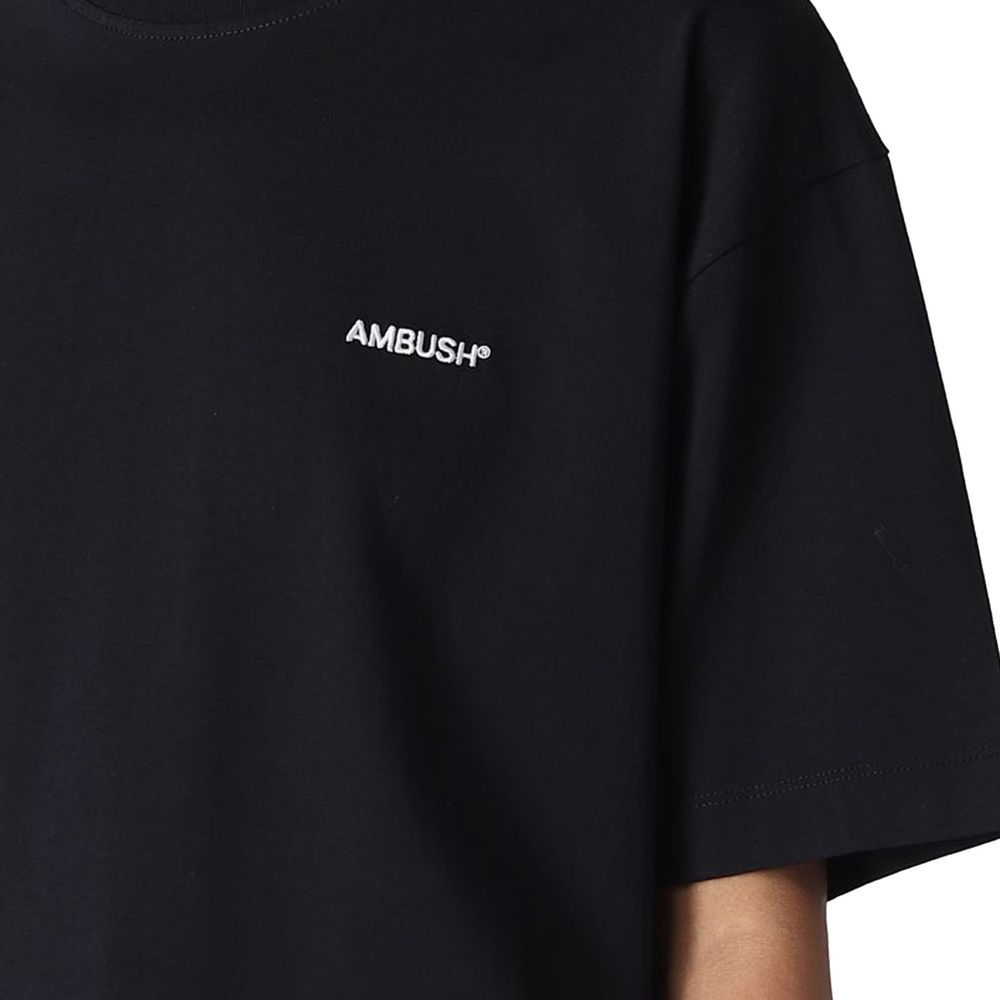 Ambush Black Cotton Women's T-Shirt
