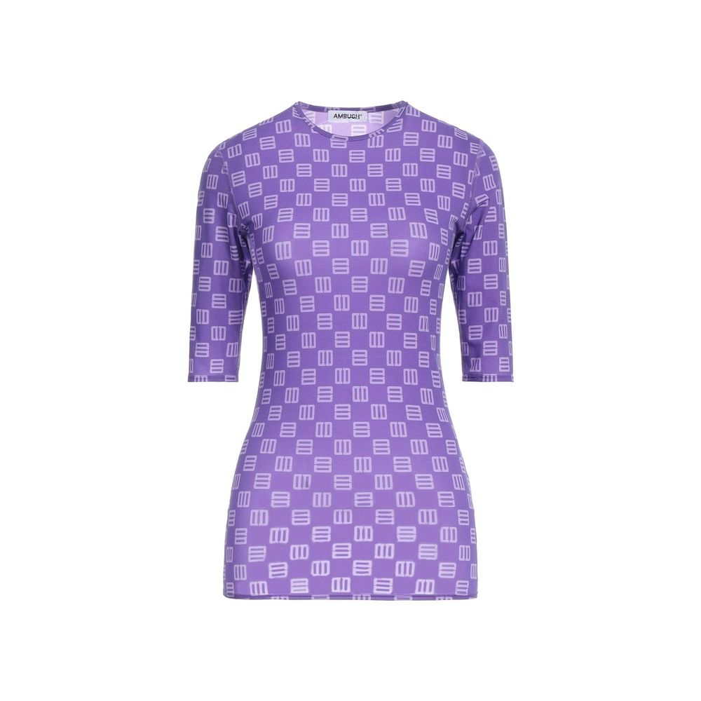 Ambush Purple Elastane Women's T-Shirt