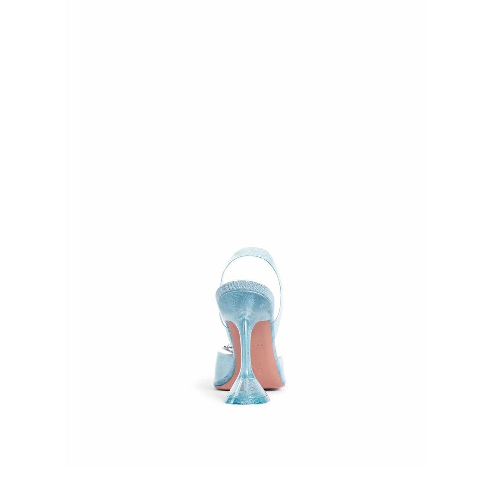 Amina Muaddi Blue Plexiglass High Heel Women's Pumps