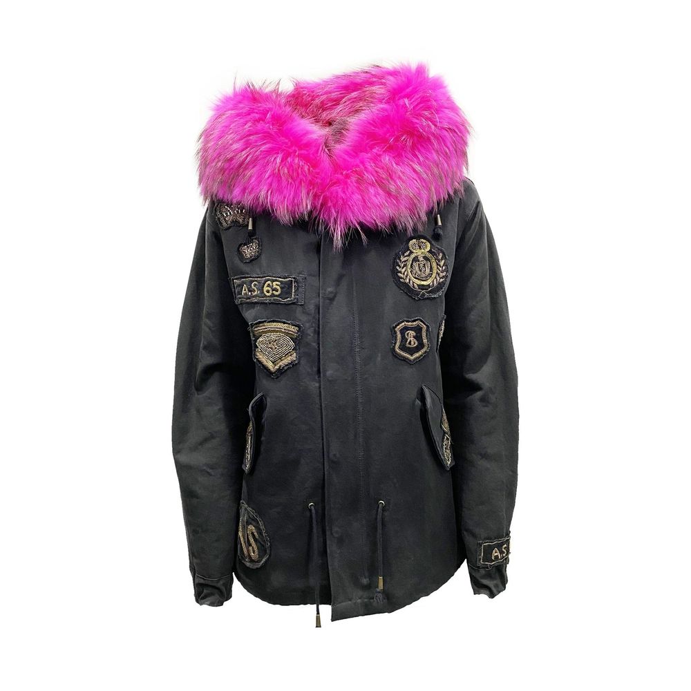 AS65 Black Cotton Women's Parka