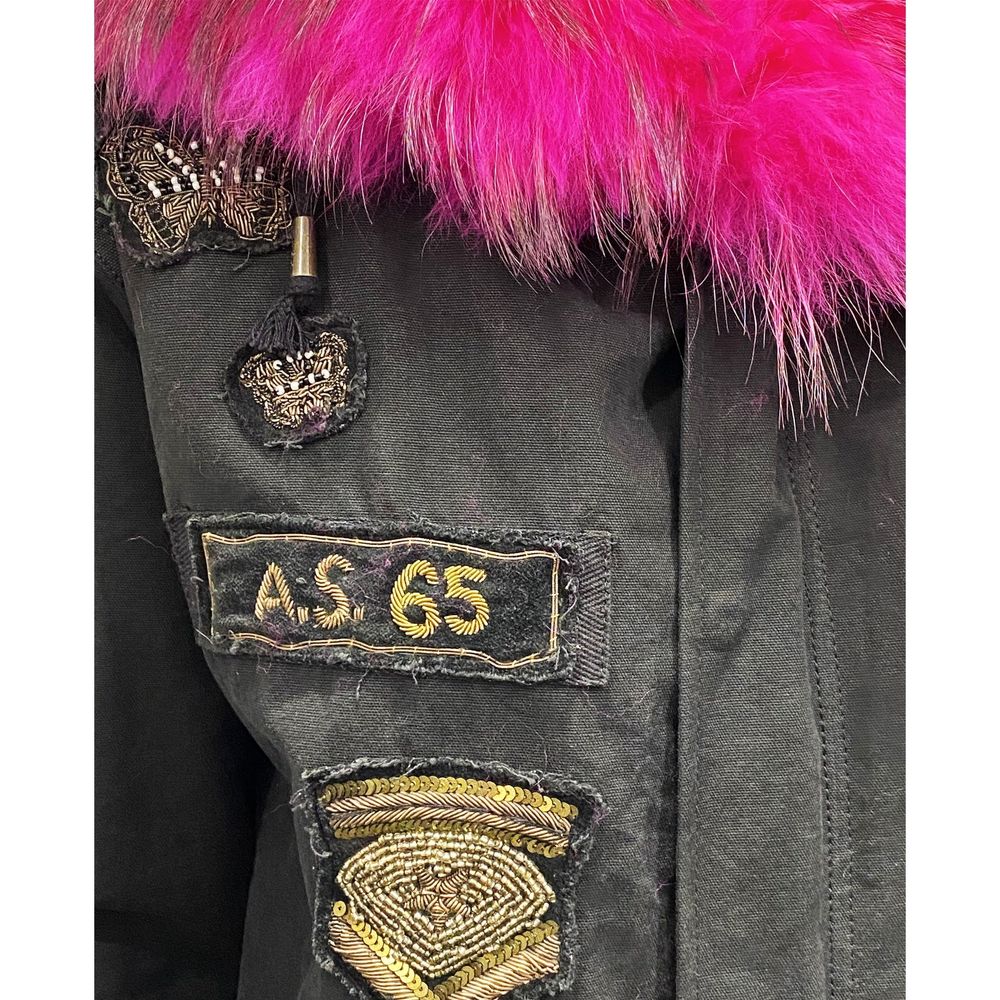 AS65 Black Cotton Women's Parka