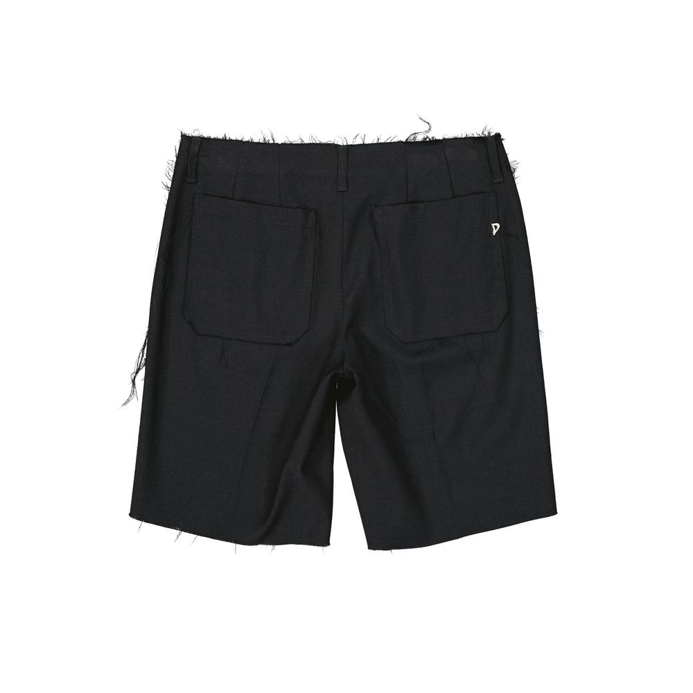 Dondup Black Virgin Wool Bermuda Women's Shorts