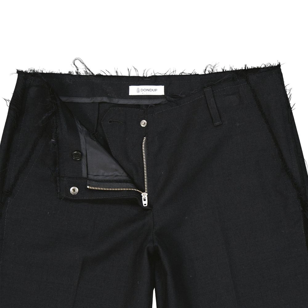 Dondup Black Virgin Wool Bermuda Women's Shorts