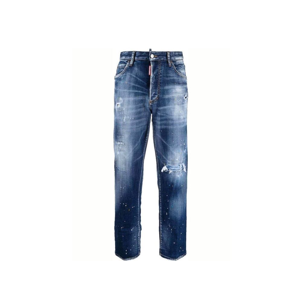 Dsquared² Blue Cotton Relaxed Fit Women's Jeans