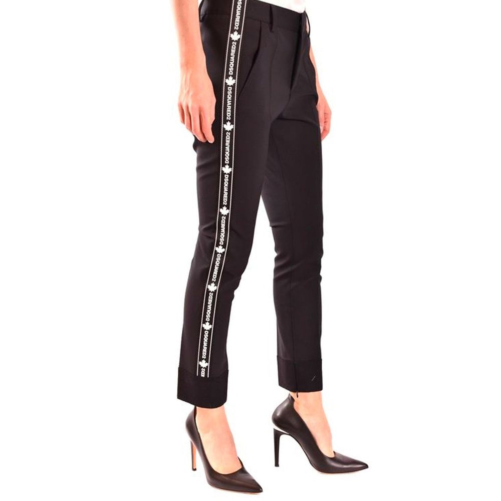 Dsquared² Black Wool Dress Women's Pants