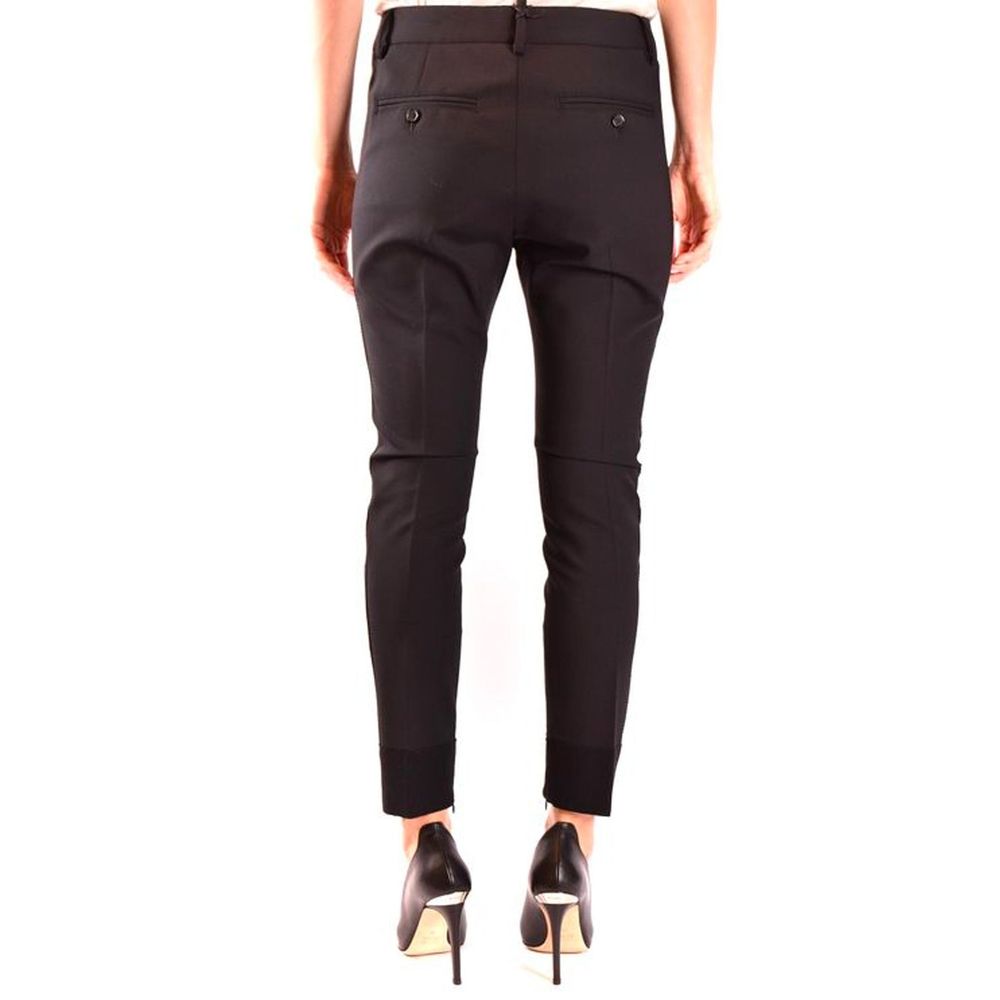 Dsquared² Black Wool Dress Women's Pants