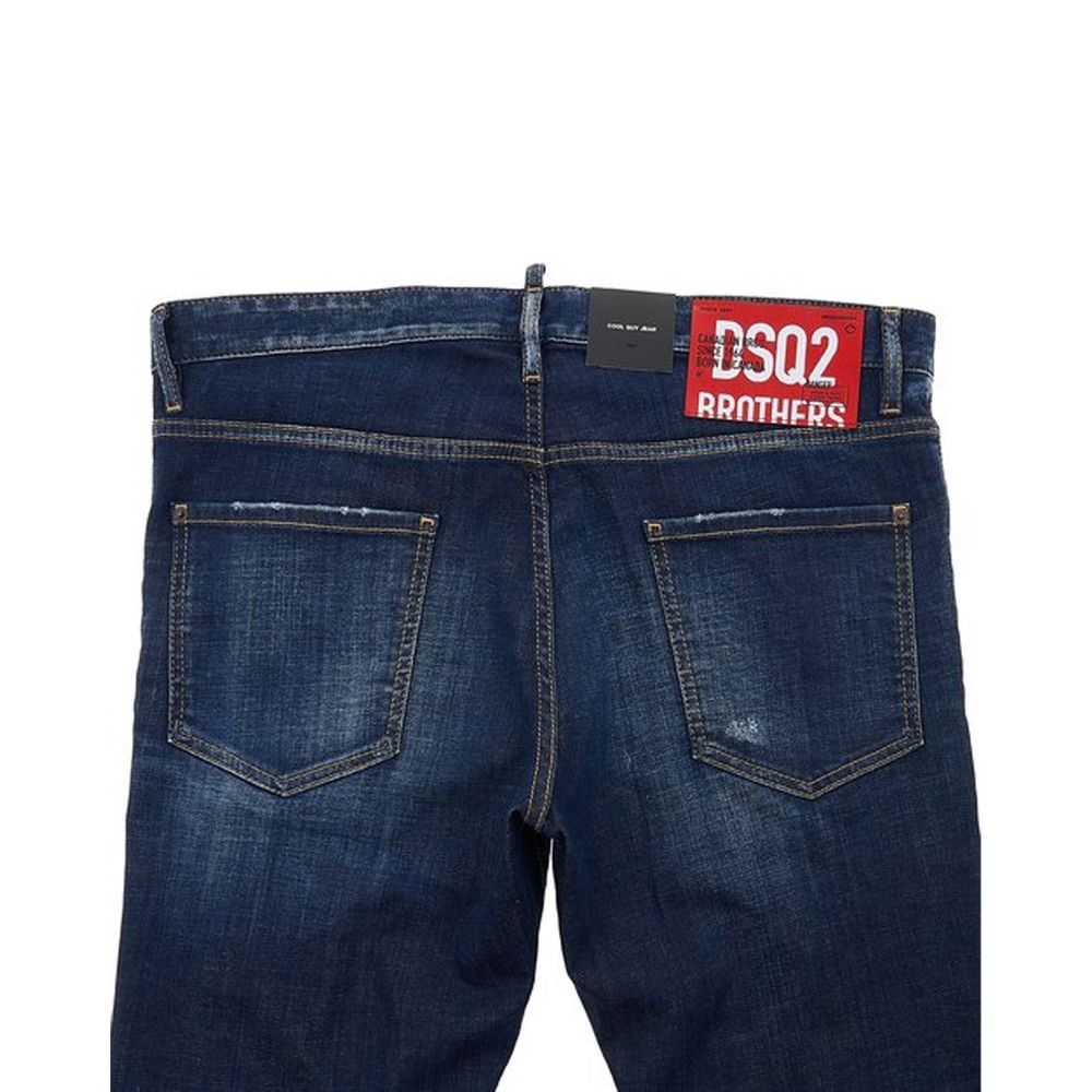 Dsquared² Blue Cotton Slim Fit Women's Jeans