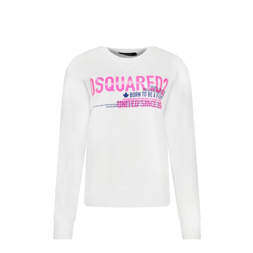 Dsquared² White Cotton Women's Sweatshirt