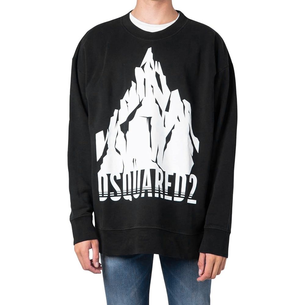 Dsquared² Black Cotton Men's Sweatshirt